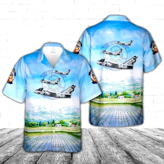 US Navy Fighter Squadron 302 (VF-302) Stallions Hawaiian Shirt