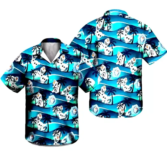 Discover Olaf Frozen Hawaiian Shirt, Frozen Hawaiian Shirt Gift For Fans S-5Xl