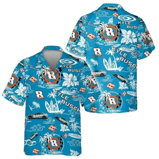 Kyle Busch NASCAR 2023 Hawaiian Baseball Jersey