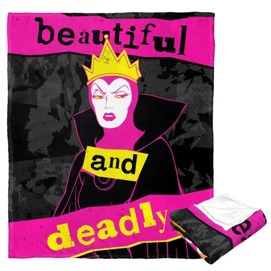 Discover Disney Villains Beautiful And Deadly Fleece Blanket