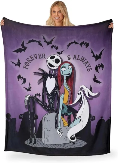 Discover Forever And Alway Disney Nightmare Before Christmas DisneyFriends Fleece Blanket
