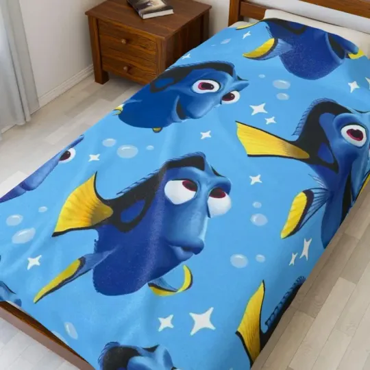 Discover Finding Nemo Cartoon Fleece Blanket, Disney Dory Fish Blanket, Blanket Fleece