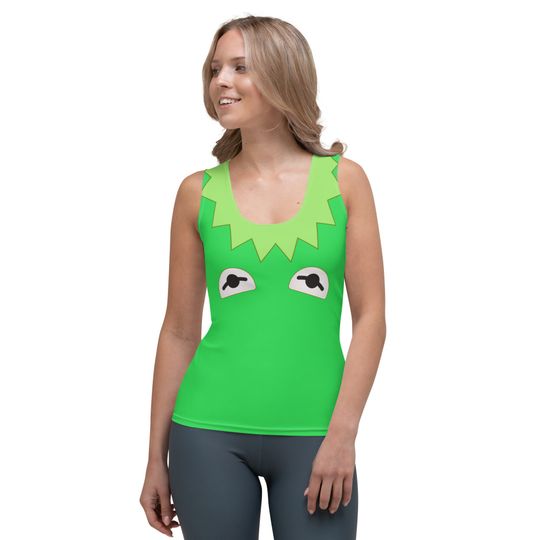 Discover Green Frog Puppet Tank Top