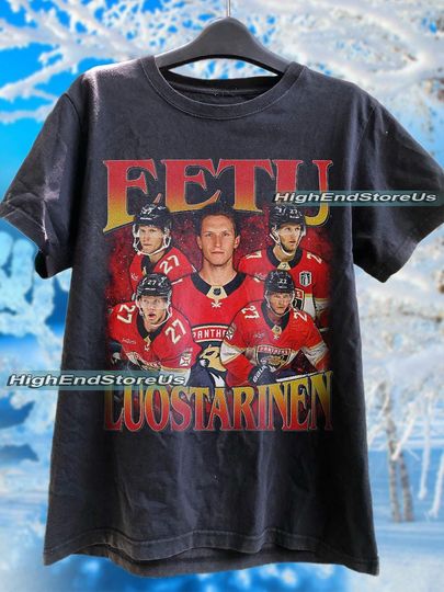 Eetu Luostarinen Hockey T-shirt, Florida Panthers Hockey T-shirt, 90s Vintage Hockey Shirt, Hockey Gift For Fan