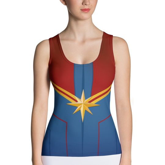Discover The Marvel Captain Tank Top- Costume, Disneybounding, Cosplay style