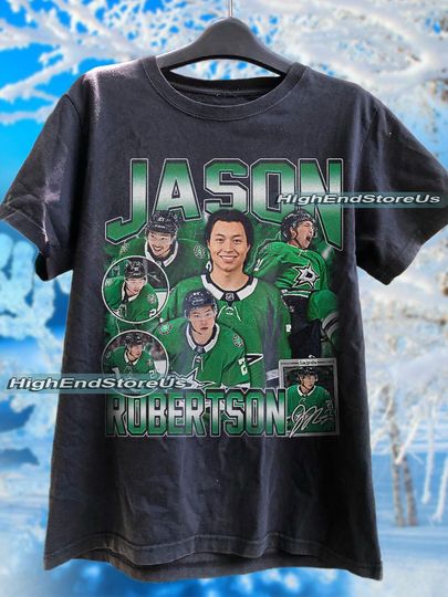 Jason Robertson Shirt Vintage Bootleg Graphic Tee Jason Robertson T-Shirt Retro Sweatshirt Gift For Women and Man Unisex