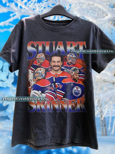 Discover Stuart Skinner Shirt Ice Hockey American Professional Hockey Championship Sport Merch Sweatshirt Hoo die Graphic Tee Gift Fans