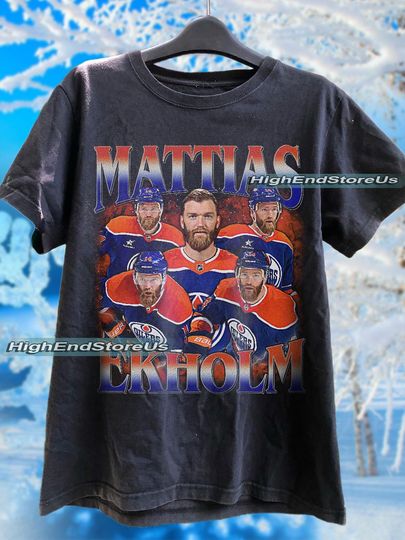 Discover Mattias Ekholm Shirt Graphic Sport Tshirt Player Best Seller Bootleg Unisex Women Man Vintage 90s SweatshirtHoodie Graphic Tee Gift Fans