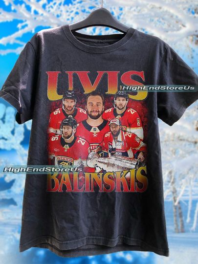 Discover Uvis Balinskis Shirt Ice Hockey American Professional Hockey Championship Sport Merch Vintage Sweatshirt Hoodie Graphic Tee Gift Fans