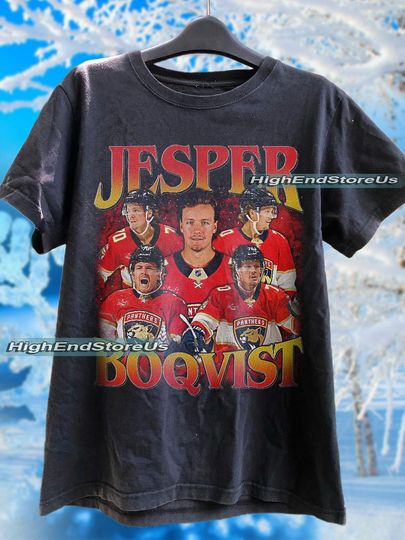 Discover Jesper Boqvist Shirt Ice Hockey American Professional Hockey Championship Sport Merch Vintage Sweatshirt Hoodie Graphic Tee Gift Fans