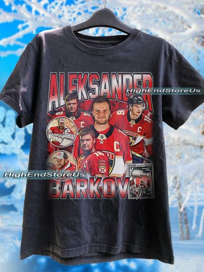 Discover Aleksander Barkov Shirt Ice Hockey American Professional Hockey Championship Sport Vintage Sweatshirt Hoodie Graphic Tee Gift Fans