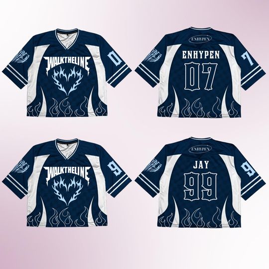 Discover Custom En Number Kpop Football Mesh Baseball Jersey Crop Top