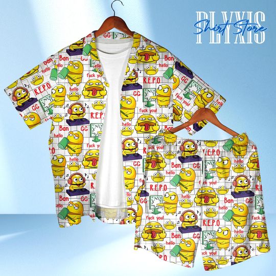 Discover REPO Hawaiian Shirt 3D Printed Aloha Shirt with Gamer Design