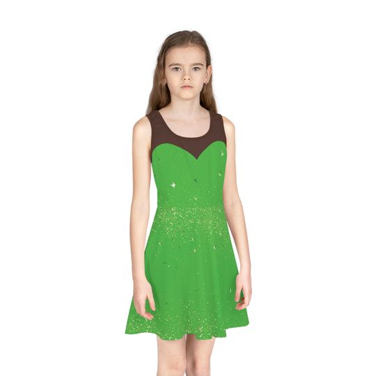Brown Skin Tinker Fairy Girls' Sleeveless Sundress