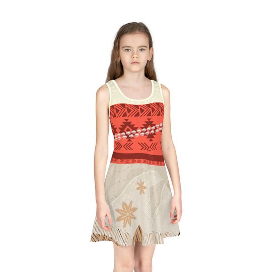 Discover Where the Sky Meets the Sea Girls' Sleeveless Sundress