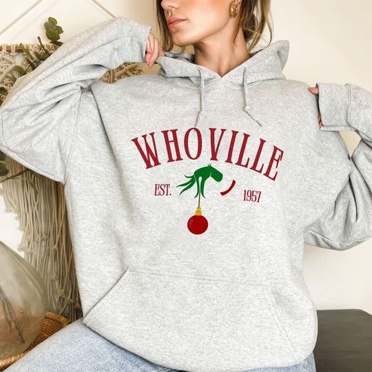 Discover Whoville Hoodie, funny character Christmas Holiday Gift Hoodie or Crewneck