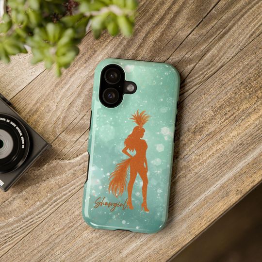 Discover Phone Case, Sparkling Showgirl Silhouette Impact-Resistant Case, Fashion Lovers Gift, Birthday Holiday Glamorous Accessories, Cute Phone