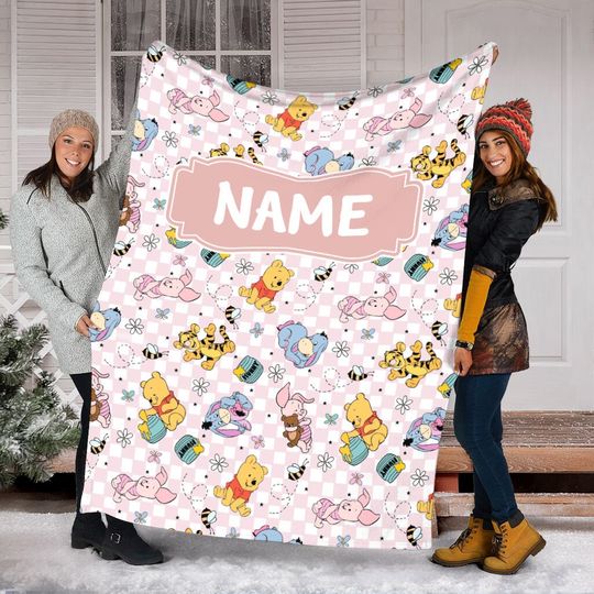 Discover Personalized Name Baby Pooh And Friends Blanket