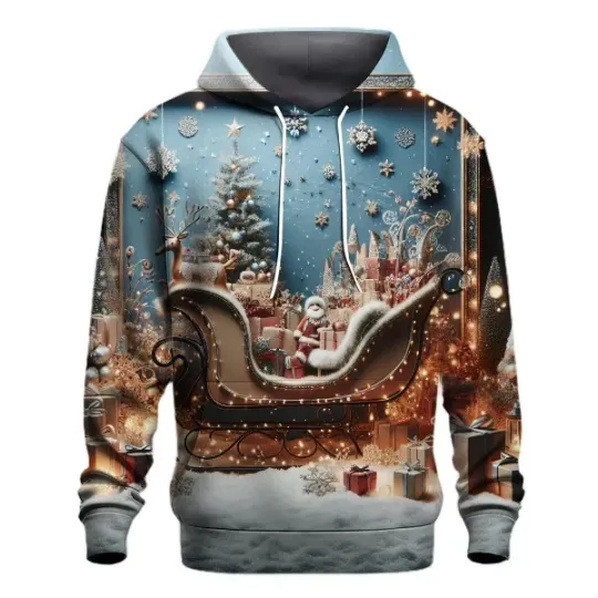 Discover Christmas Pattern 3D Hoodie – Unisex Holiday Pullover, Winter Street Fashion