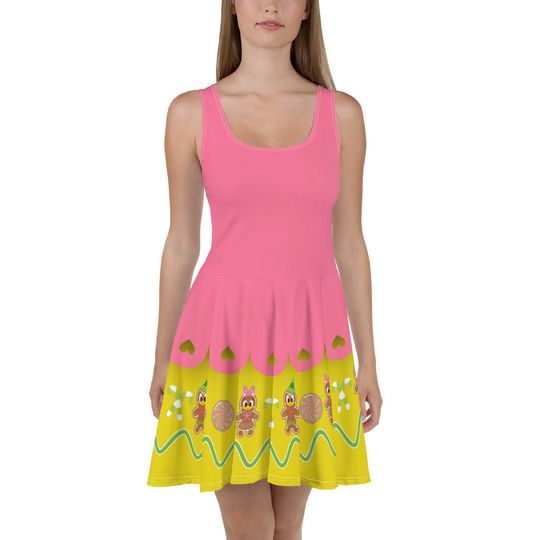 Discover Gingerbread Ducks Skater Dress for Women