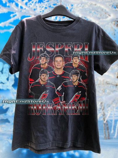 Discover Jesperi Kotkaniemi Vintage 90s Graphic Style T-Shirt, Jesperi Kotkaniemi Shirt, Vintage Sports T-Shirt, Unisex Shirt, Bootleg Hockey Gift