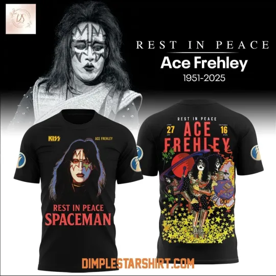 Discover Ace Frehlley Rip Spaceman 2025 shirt
