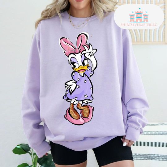 Discover Disney Daisy Duck Sweatshirt, Girl's Daisy Trip Pullover