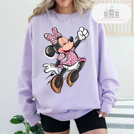 Discover Comfort Color Disney Minnie Mouse Sweatshirt