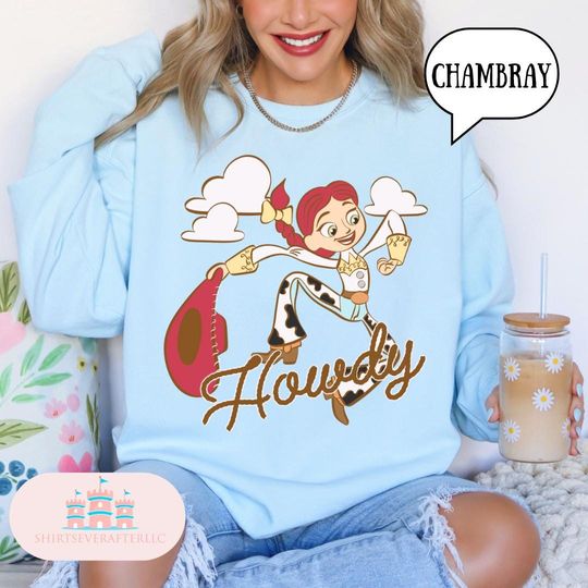 Discover Comfort Color Vintage Disney Toy Story Sweatshirt, Cowgirl Jessie & Magic Kingdom Design