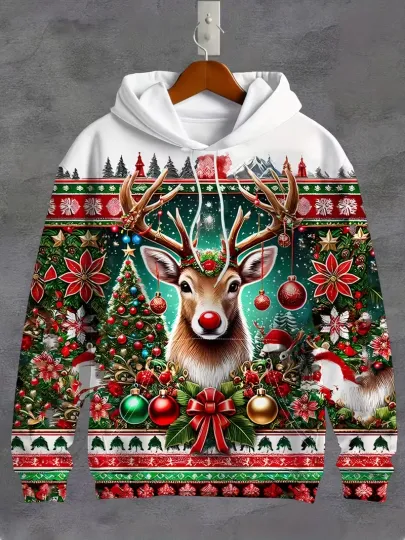Discover Christmas Fashionable Hoodie - 3D All Over Print - Adult & Youth