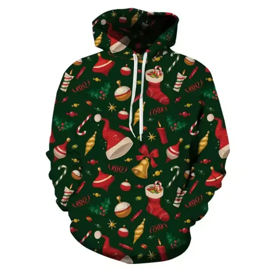 Discover Christmas Pattern 3D Hoodie – Festive Holiday Outfit