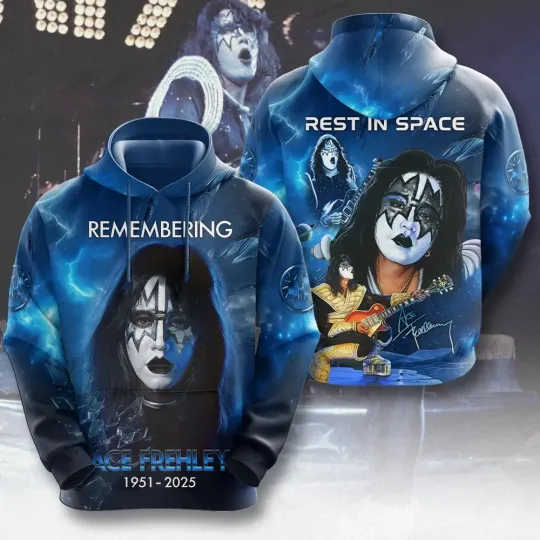Discover Ace Frehley 3D Apparel hoodie