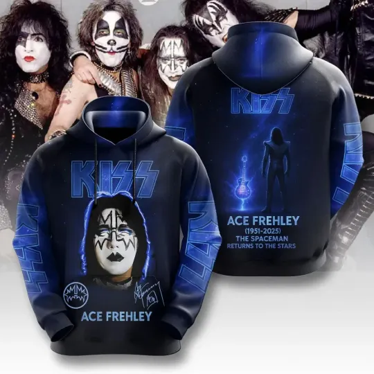 Discover Ace Frehlley Rip Spaceman returns to the stars 2025 hoodie