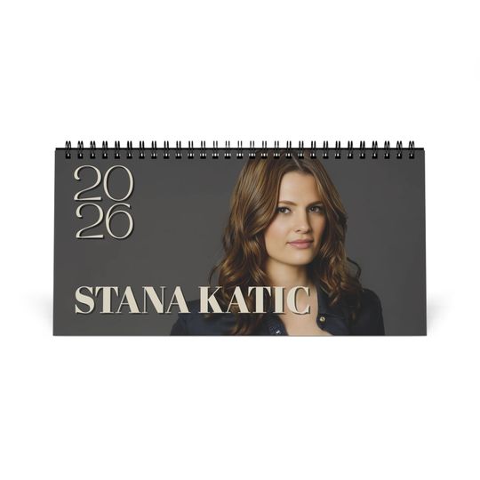 Discover 2026 Desk Calendar - Celebrity Monthly Planner, Minimalist Home Office Decor