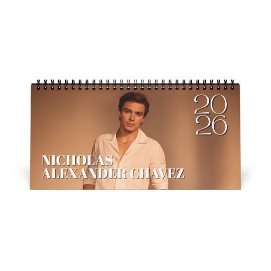 Discover 2026 Desk Calendar: Celebrity Monthly Planner, Minimalist Home Office Decor