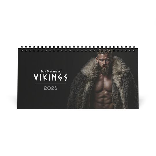 Discover 2026 - Vikings - Handsome Men Desk Calendar