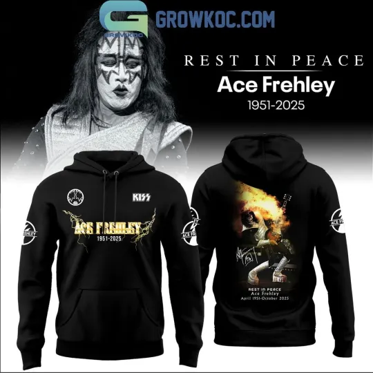 Ace Freley Founding Guitarist For Band Rip 2025 Hoodie