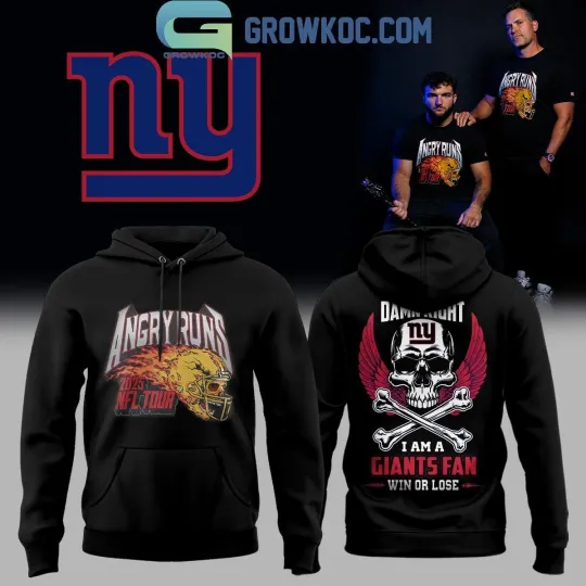 Discover New York city Giant Angry Runs 2025 Tour hoodie