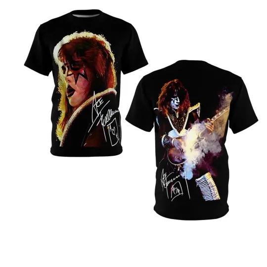 Rare Ace Frehley Men Thank You Memories T Shirt 3D AOP