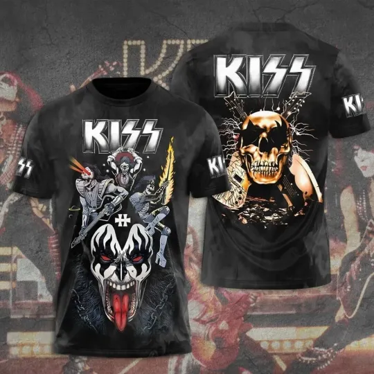 Discover Kisses Band rip Ace Frehley 3D Full Size Shirt Unisex
