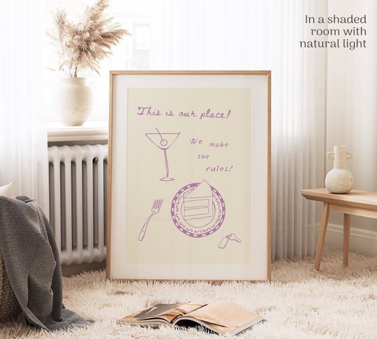 Discover This Is Our Place Print, Taylor Lover Lyrics Printable Poster, taylor version Decor, Trendy Digital Wall Art Print