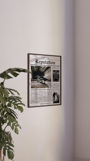 Reputation Taylors Version Newspaper Article Poster Wall Art for Taylorr Swifts Fans