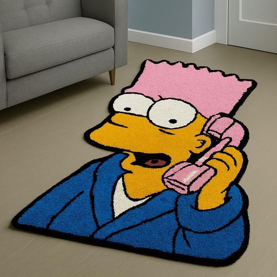 Cashmere Cartoon Rug – Pop Art Design