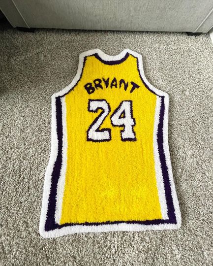 Kobe Bryant Jersey #24 Cashmere Rug