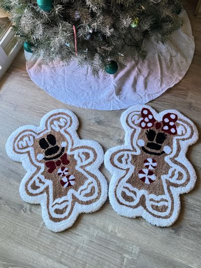 Discover Christmas Holiday Disney Rugs - Set