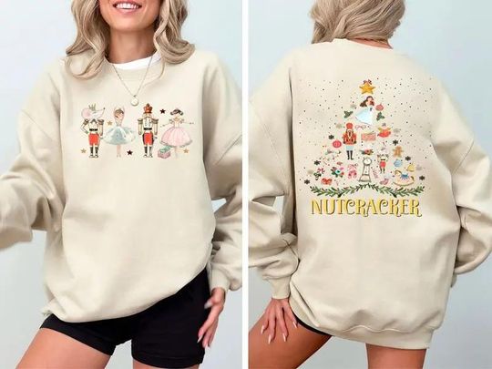 Vintage Nutcracker Christmas Sweatshirt: Retro Winter Sweater Gift