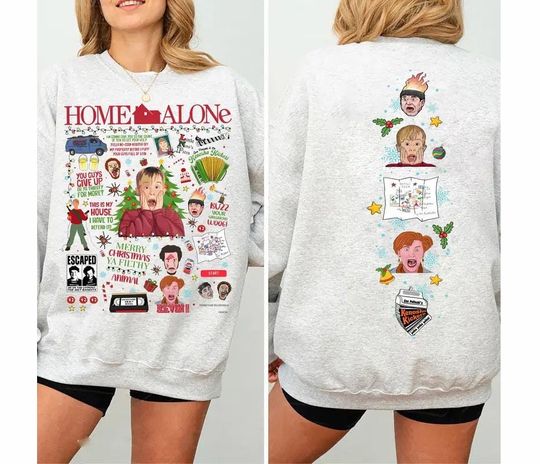 Vintage Home Alone Christmas Sweatshirt, Retro Christmas Sweatshirt, Christmas Movie Shirt, Christmas Tee, Home Alone Sweater