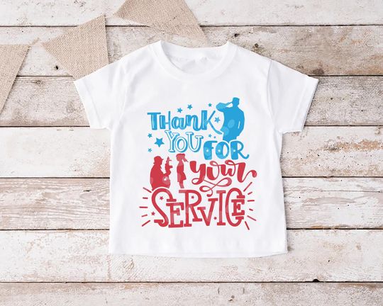Discover Toddler Veteran Day Shirt, Thank You For Your Service Shirt, Memorial Day Shirt, Military Day Dad Gift Idea, Veterans Day Gift,Patriotic Tee