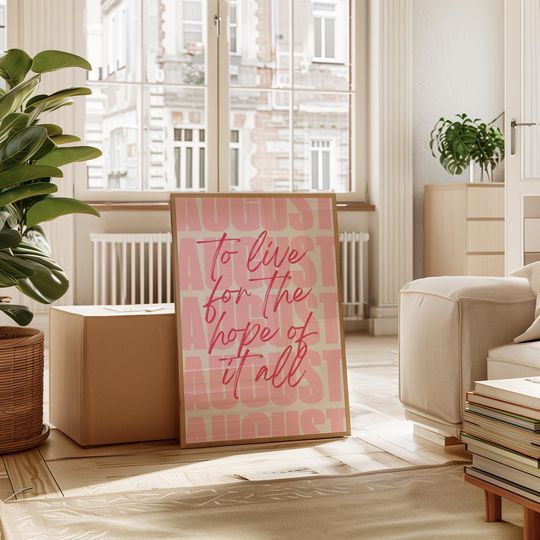 Discover Taylor Print Live for the hope Poster Taylor inspired poster Bedroom decor Girly Wall Art Pink Preppy Printable Poster Taylor gift for her