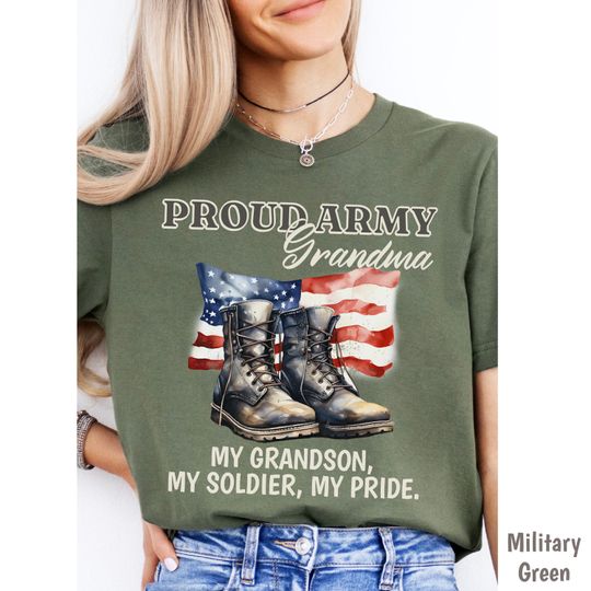 Discover Proud Army Grandma Shirt, Veterans Day Shirt, Deployment Shirt, Military Shirt, Veterans Grandma, Army Mom Gifts, Gift for Army Moms